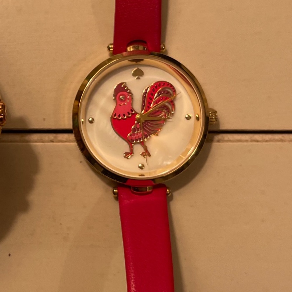 Kate Spade Stainless Steel & Leather Strap Watch